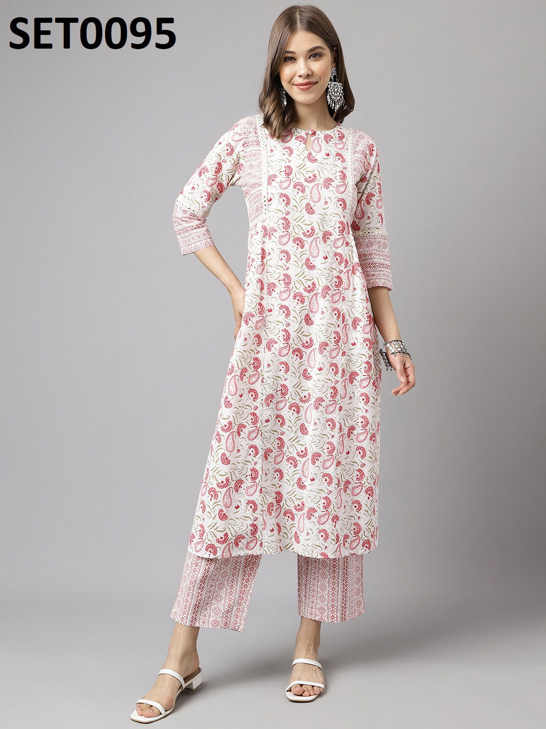 Fiorra SET0000 02 Printed Cotton Kurti With Palazzo Wholesale Market In Mumbai
