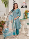 Lion By Aanchi Tissue Butti Kurti With Bottom Dupatta Wholesale Market In Surat