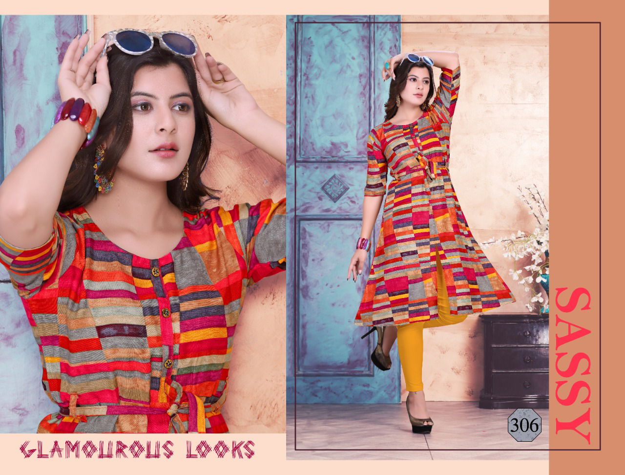 Trendy Flyer 2 Latest Fancy Rayon Regular Casual Wear Printed Kurtis Collection
