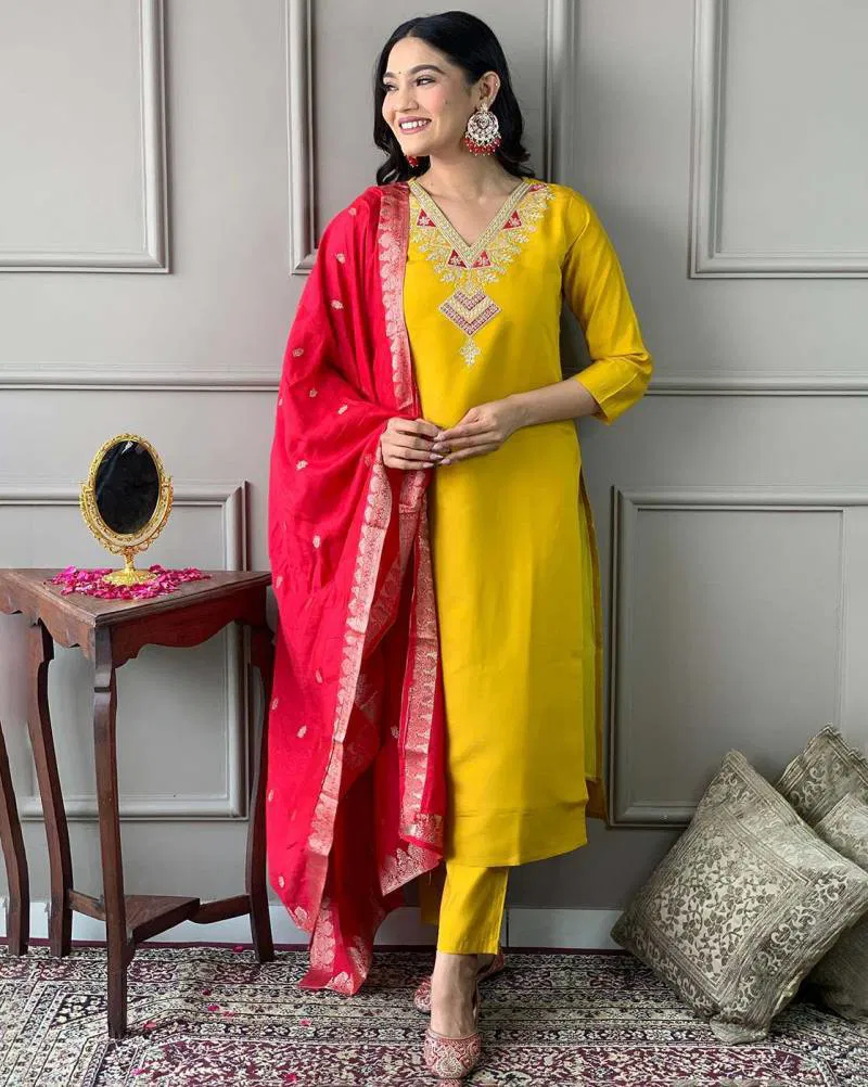 Navya Kurti 98 Cotton Embroidered Kurti Bottom With Dupattta Wholesale In India
