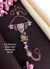 AD Diamond Silver And Rose Gold Hath Panja Accessories Catalog
