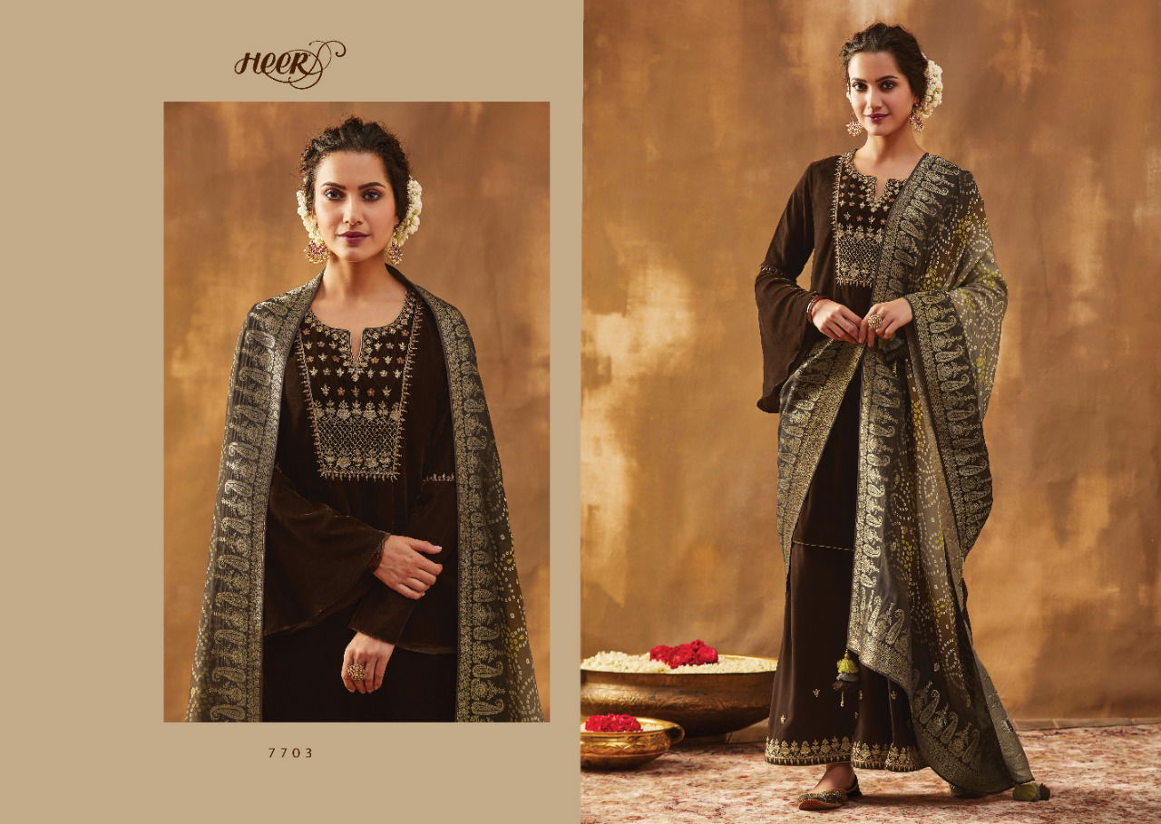 KIMORA BANDHNI Latest Heavy Designer Wedding Wear Pure Spun Silk Jacquard Embroidery with Digital Banadhani Print Salwar Suit Collection 