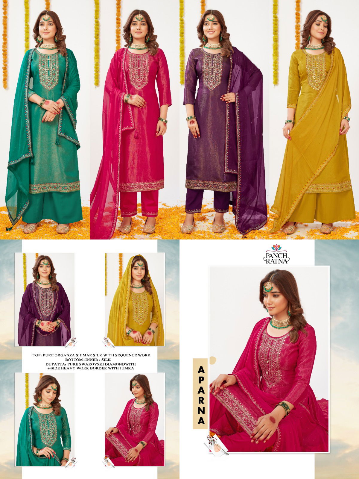 Aparna By Panch Ratna Cotton Dress Material Wholesale Market In Surat With Price
