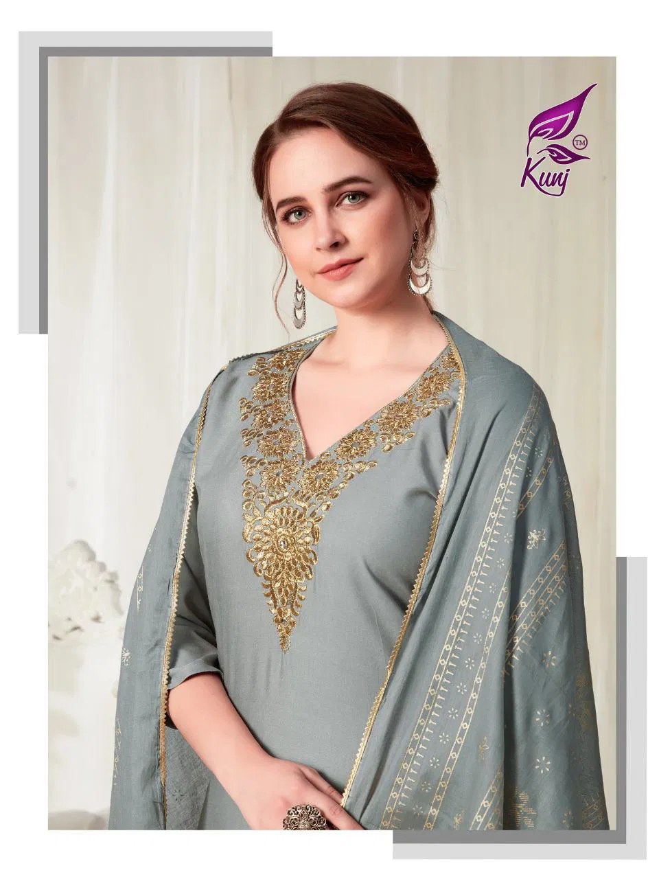 Kunj Kainaat Vol 01 Latest Exclusive Festive Wear Designer Ready Made Plazzo Suit Collection 