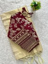 LC 651 By Laabh Pure Soft Tissue Silk Designer Readymade Blouse Sarees Manufacturers
