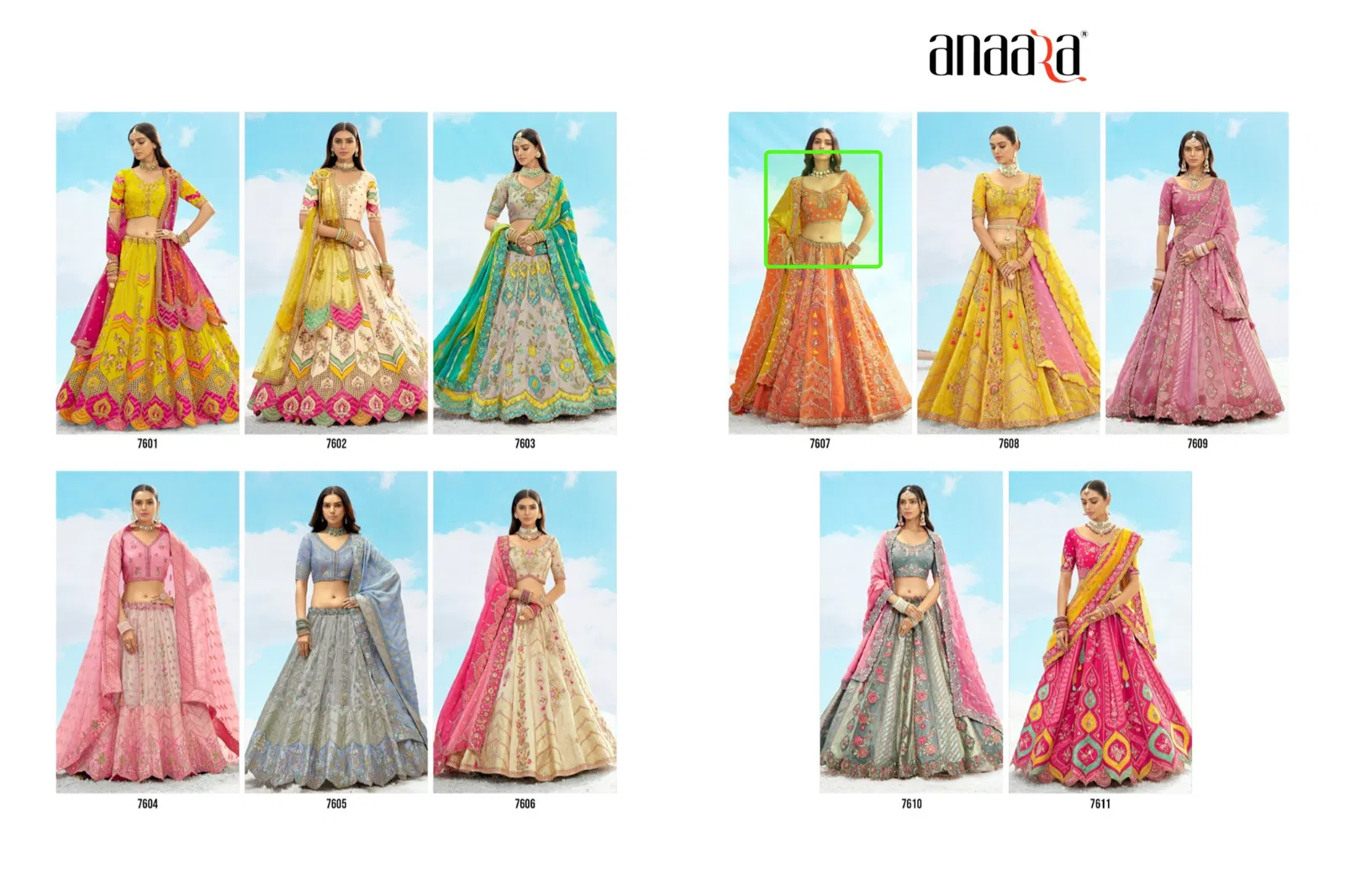 Anaara 7600 Series By Tathastu Occasion Wear Lehenga Choli Orders In India
