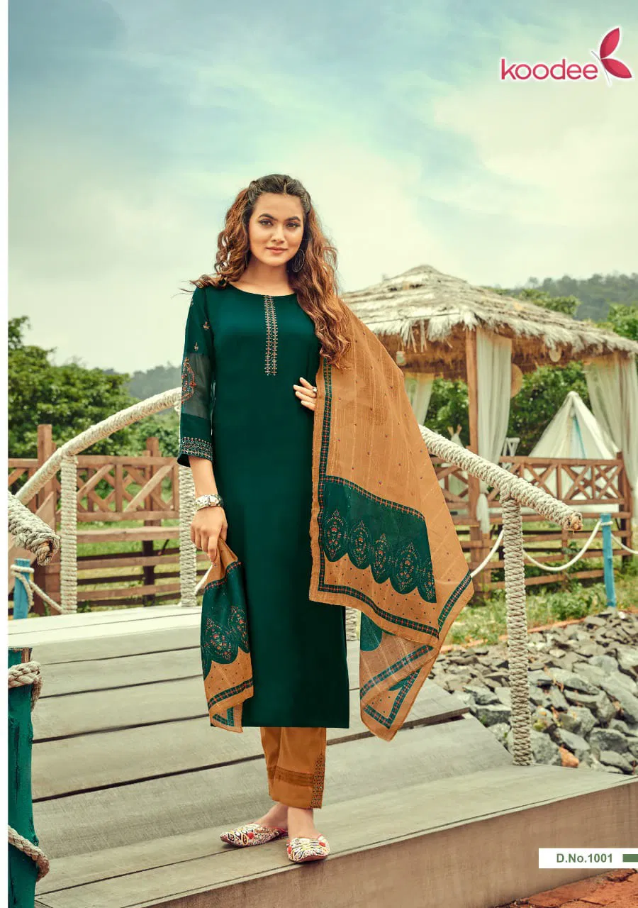Koodee Mayra 1 Festive Wear Designer Fancy Rayon Ready Made Collection
