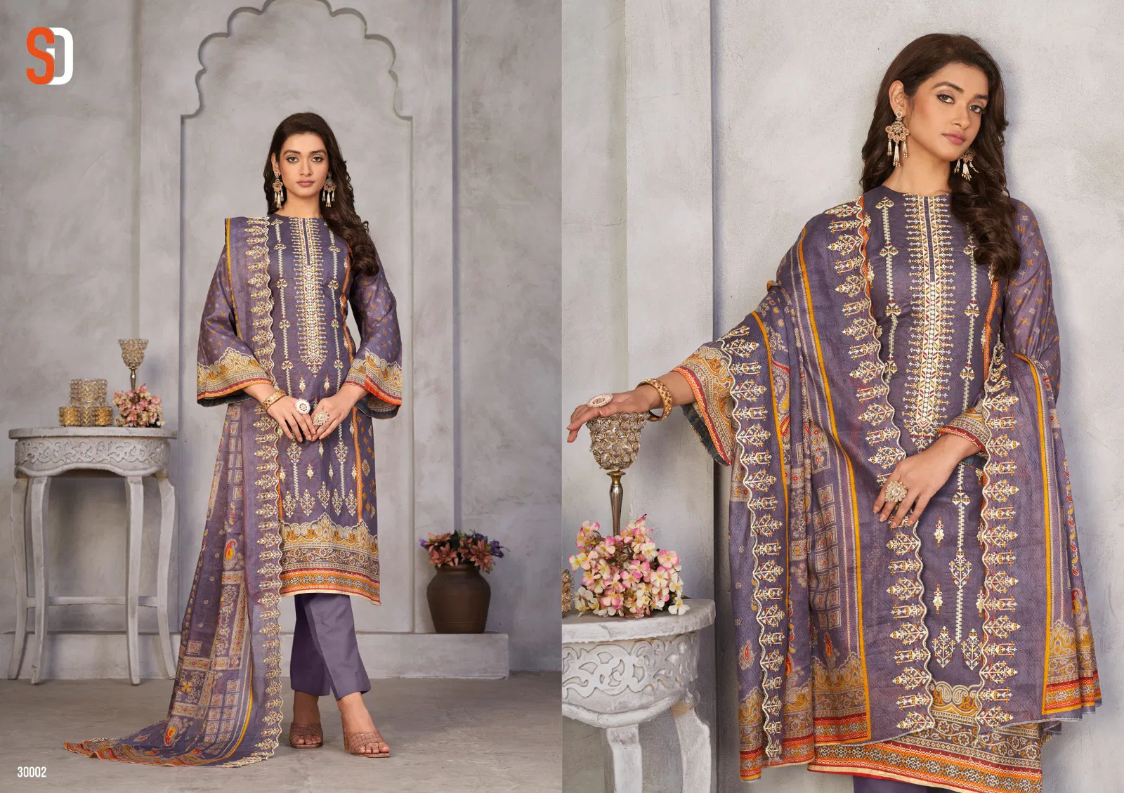 Bin Saeed Vol 3 By Sharddha Pure Cotton Readymade Suits