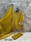 Hoor Tex 583 A To D Slub Armani Embroidery Wedding Salwar Suit 