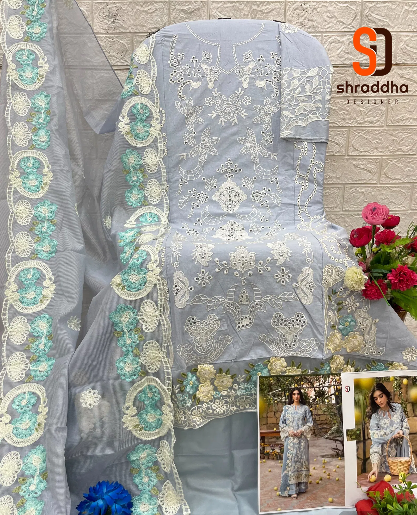Elaf Vol 1 By Shraddha Pure Cotton Pakistani Suits Exporters In India
