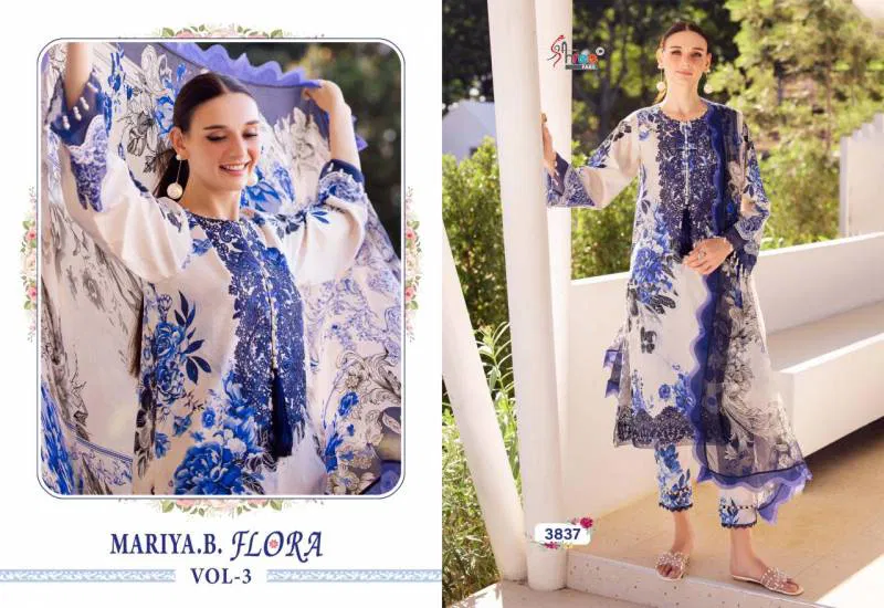 
Mariya B Flora Vol 3 By Shree Cotton Dupatta Pakistani Salwar Suits Wholesale Clothing Distributors In India
