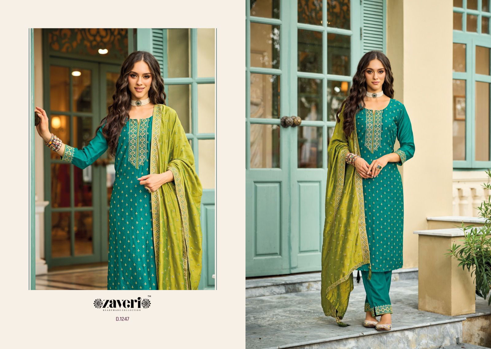 Aarina By Zaveri Silk Designer Readymade Suits Catalog