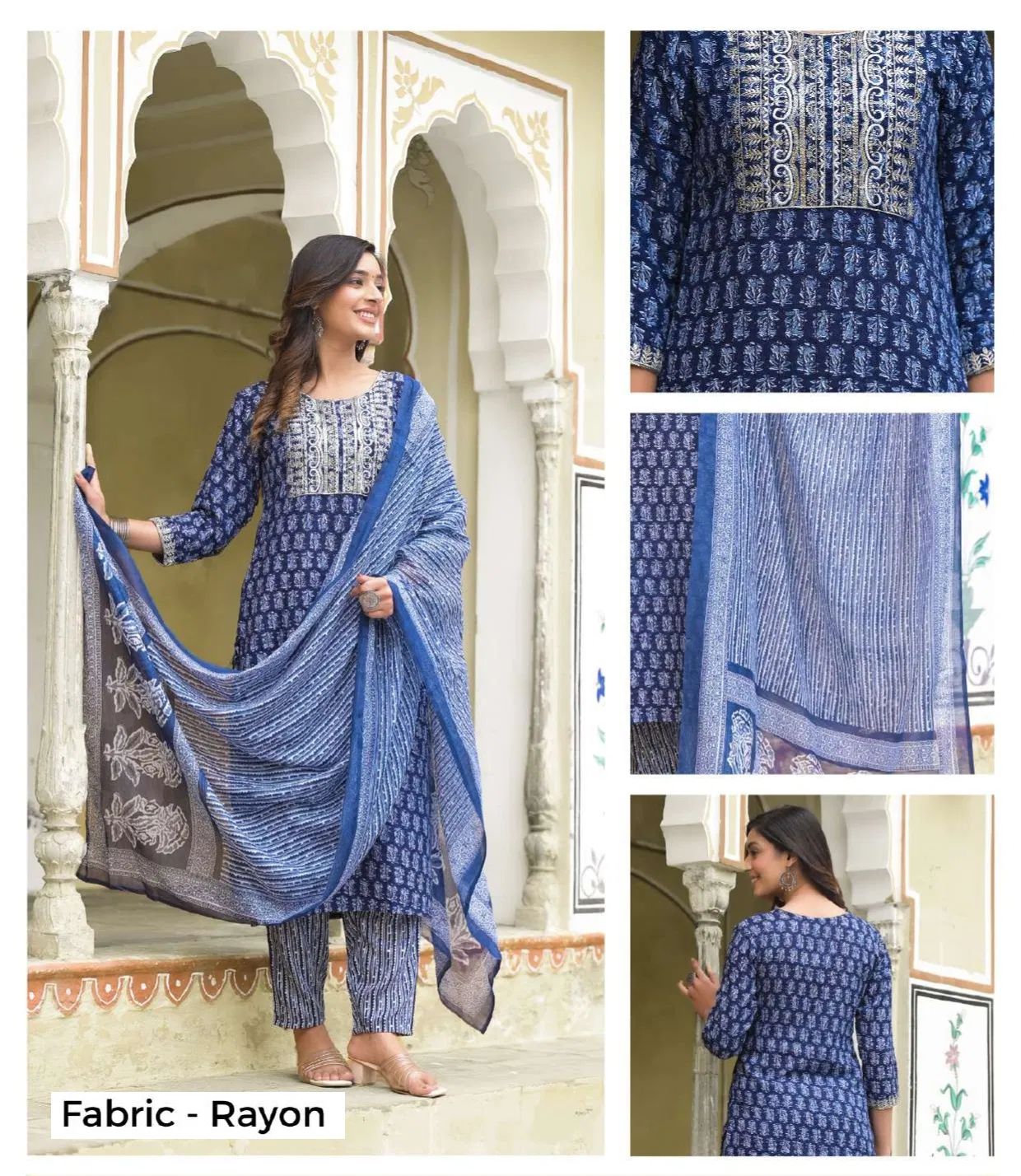 Av Daily Wear Straight Cut Kurti With Bottom Dupatta Suppliers In India
