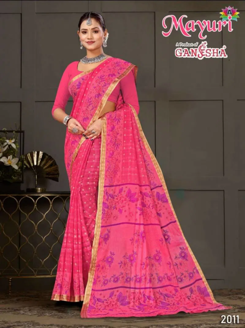 Mayuri Vol 2 By Ganesha Cotton Printed Casual Wear Saree Wholesale Market In Surat