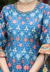 Samanta By Tejasvee Dola Silk Printed Designer Gown With Dupatta Suppliers In India