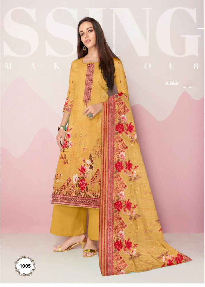 Mitra 1 Fancy Casual Daily Wear Designer Cotton Dress Material Collection