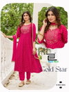Gold Star By Blue Hills Rayon Embroidery Kurti With Bottom Dupatta Orders In India
