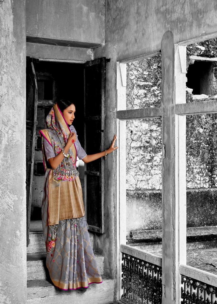 Lt Musleen Latest Casual Wear Designer Fancy Digital Printed Silk Saree Collection 