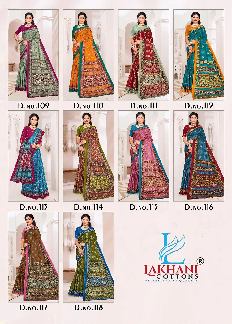Lakhani Suneeta Casual Wear Batik Cotton Saree Wholesale In India
