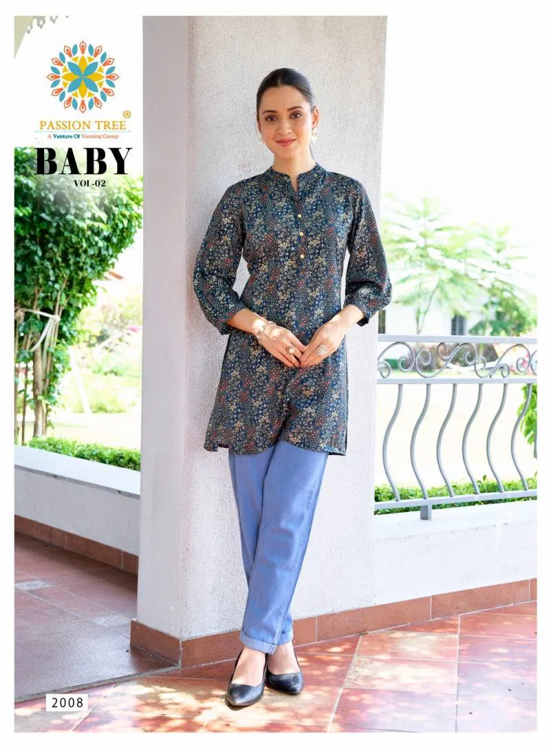 Baby Vol 2 By Passion Tree Rayon Short Tops Wholesale In India