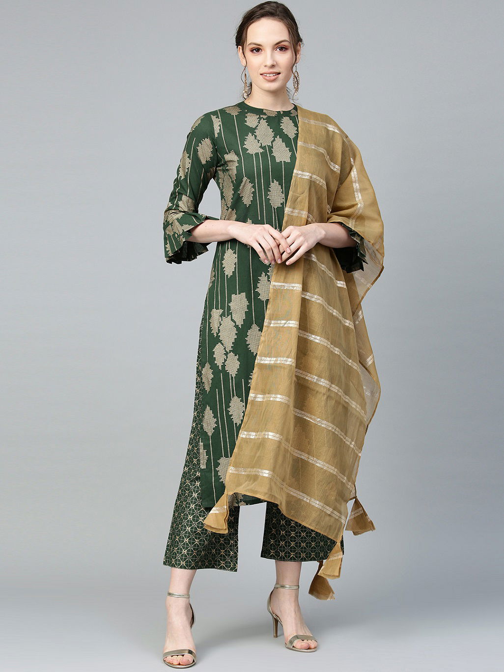 Crystal 2 Casual Fancy Regular Wear Ready Made Cotton Plazzo Suit Collection