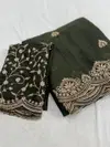 Aab Star Georgette Stylish Embroidered Georgette Saree Online Wholesale