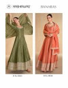 Banaras By Aashirwad Organza Jacquard Silk Designer Gown With Dupatta Wholesalers In Delhi