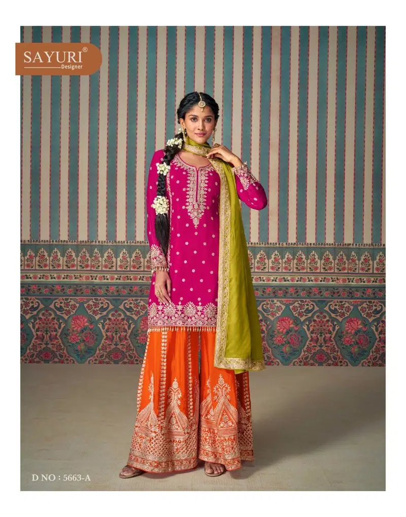 Mahi Pro By Sayuri Chinon Silk Readymade Suits Wholesale Shop In Surat