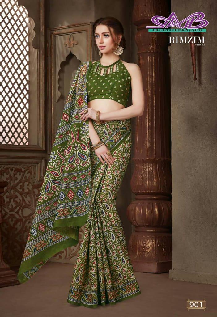 Ab Rim Zim Latest Regular Wear Cotton weaving Designer Printed Sarees Collection
