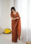 Csn Ambey Star Georgette Silk With Embroidered Fancy Saree Wholesale Online