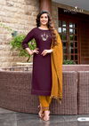 Wooglee Destiny 3 Heavy Festive Wear Viscose Latest Kurti With Bottom And Dupatta Collection