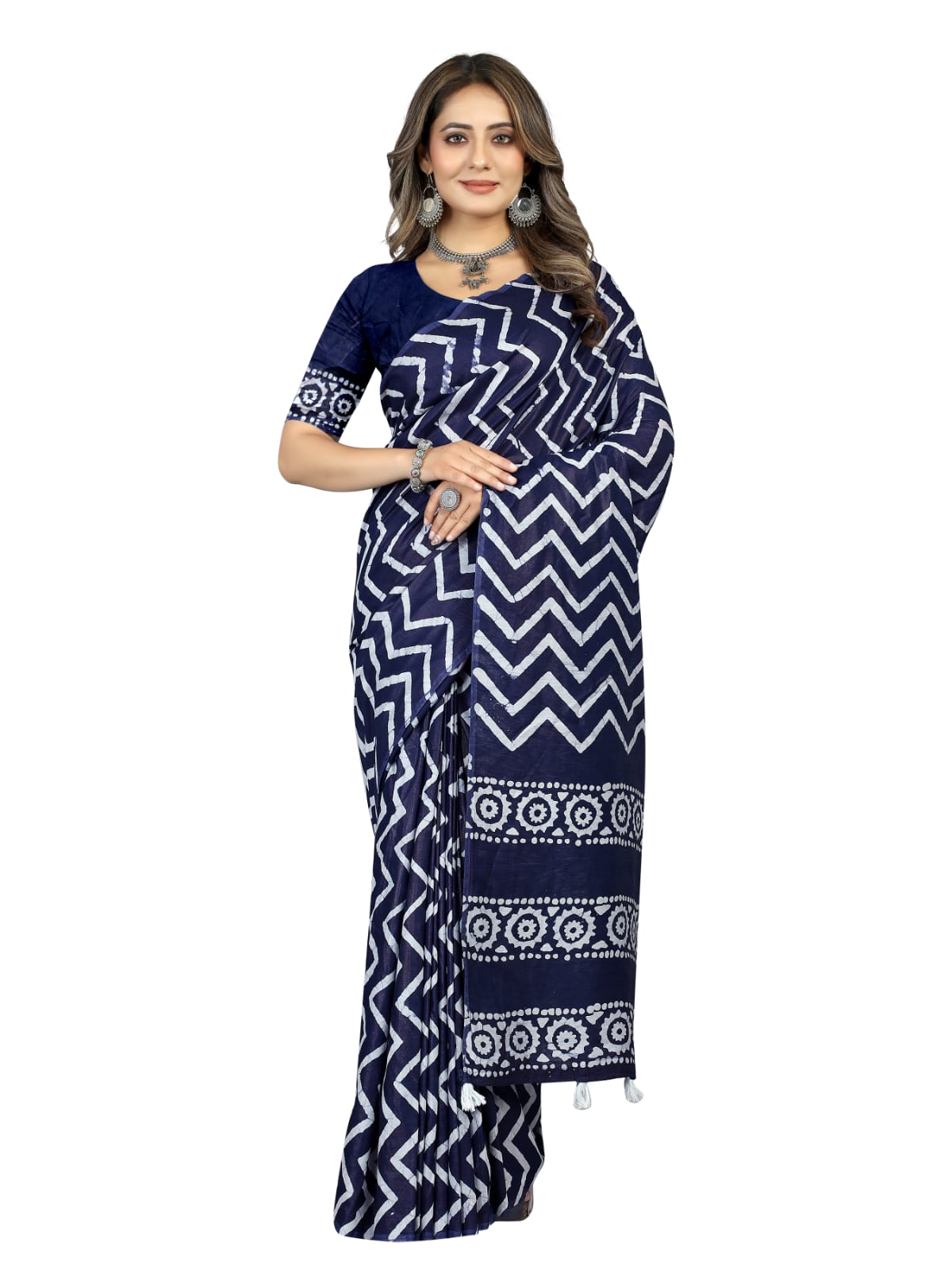 Shree Radha Raman Trendz Cotton Batik Printed Saree Catalog
