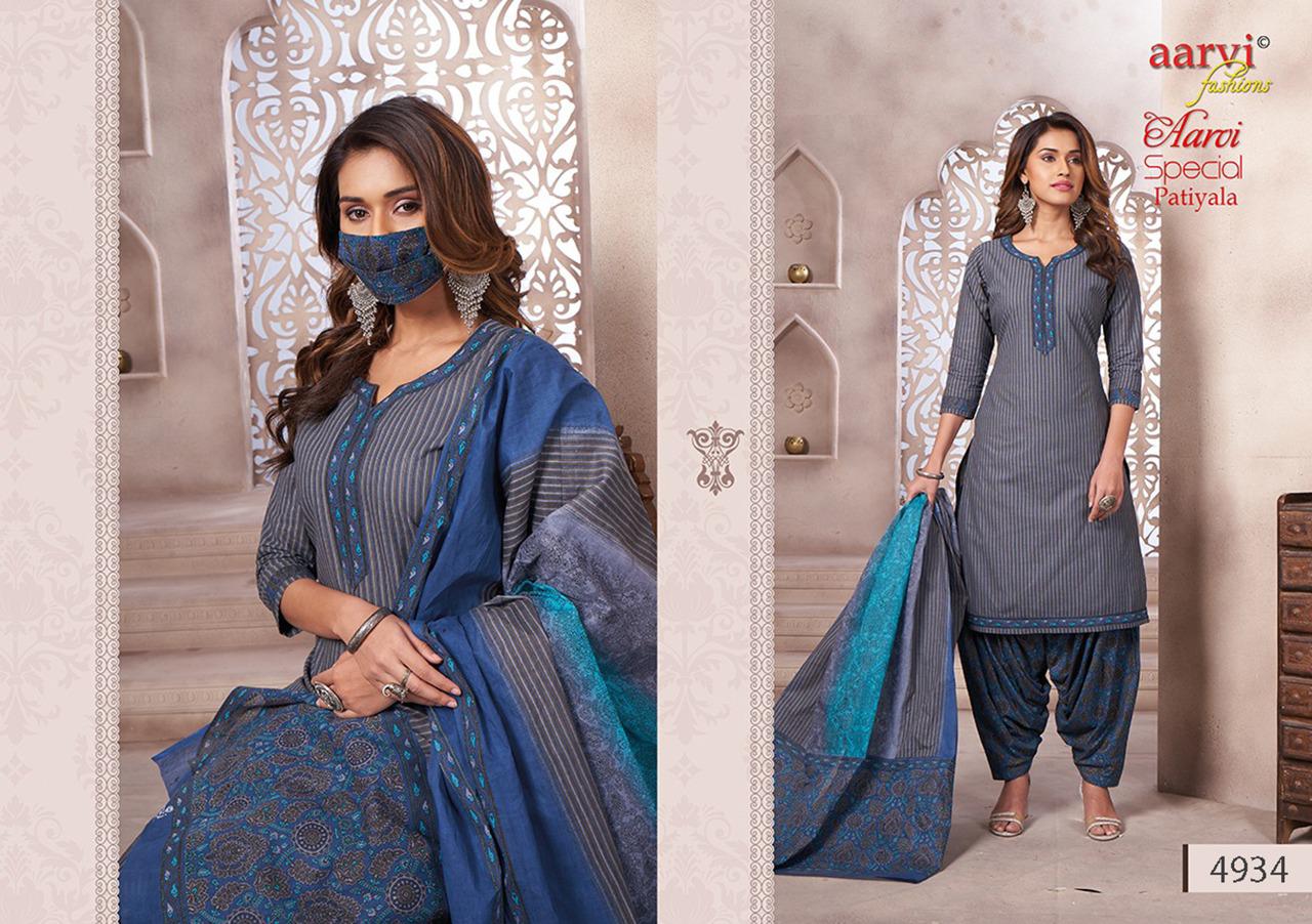 Aarvi Special Patiyala 14 Latest Fancy Designer Casual Wear pure cotton Printed Readymade salwar Suit Collection
