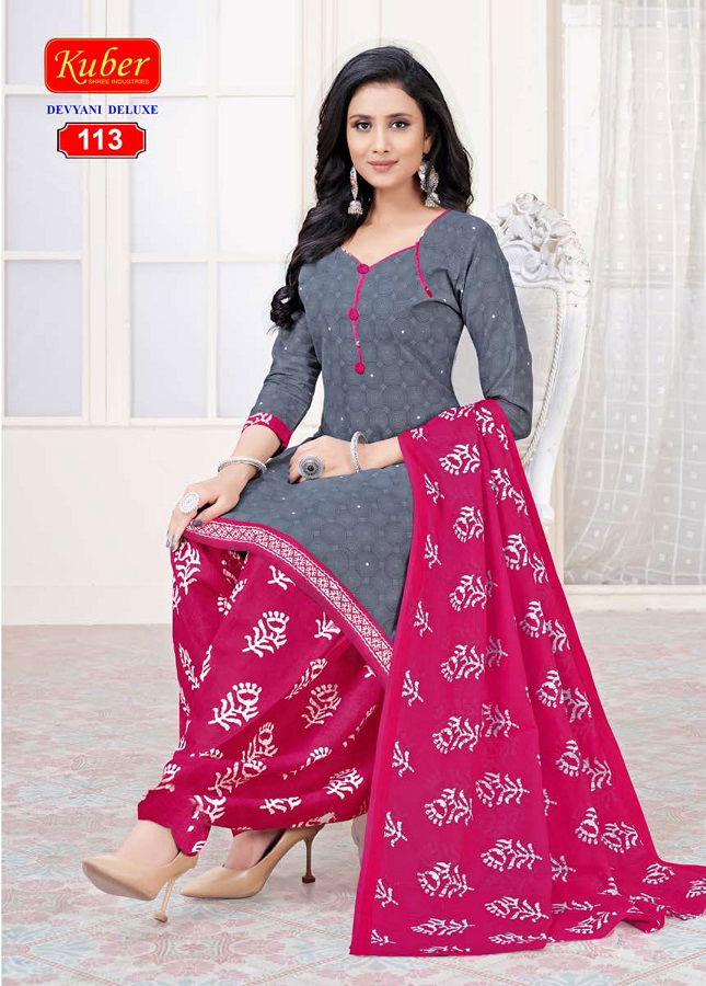 Kuber Divyani Deluxe Printed Latest Fancy Designer Regular Casual Wear Cotton Ready Made Dress Collection
