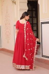 KA 1177 Charming Designer Faux Blooming Gown With Dupatta Wholesale Online