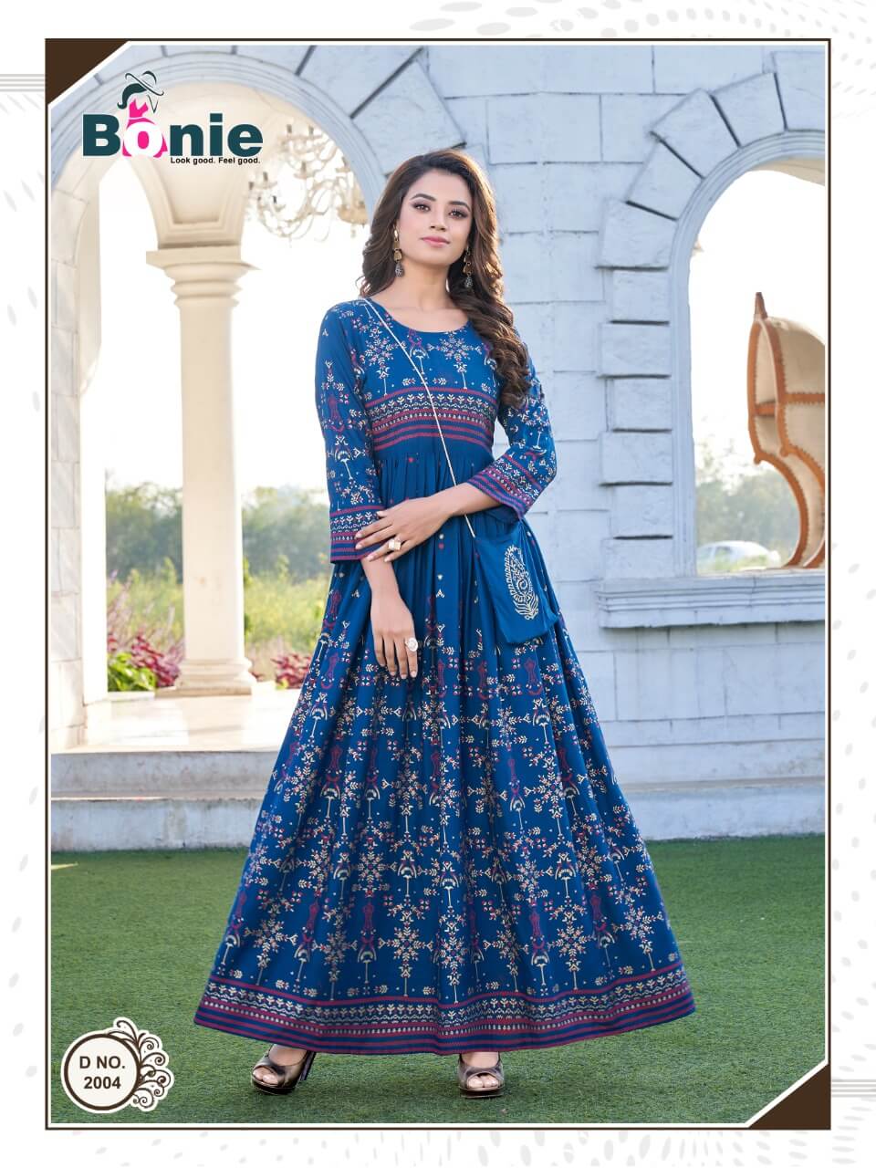 Bonie Senorita 2 Heavy Wedding Wear Rayon Long Designer Anarkali Kurti Collection