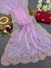 Jk Designer Soft Joya Silk Embroidery Wedding Wear Sarees Wholesale Market In Surat
