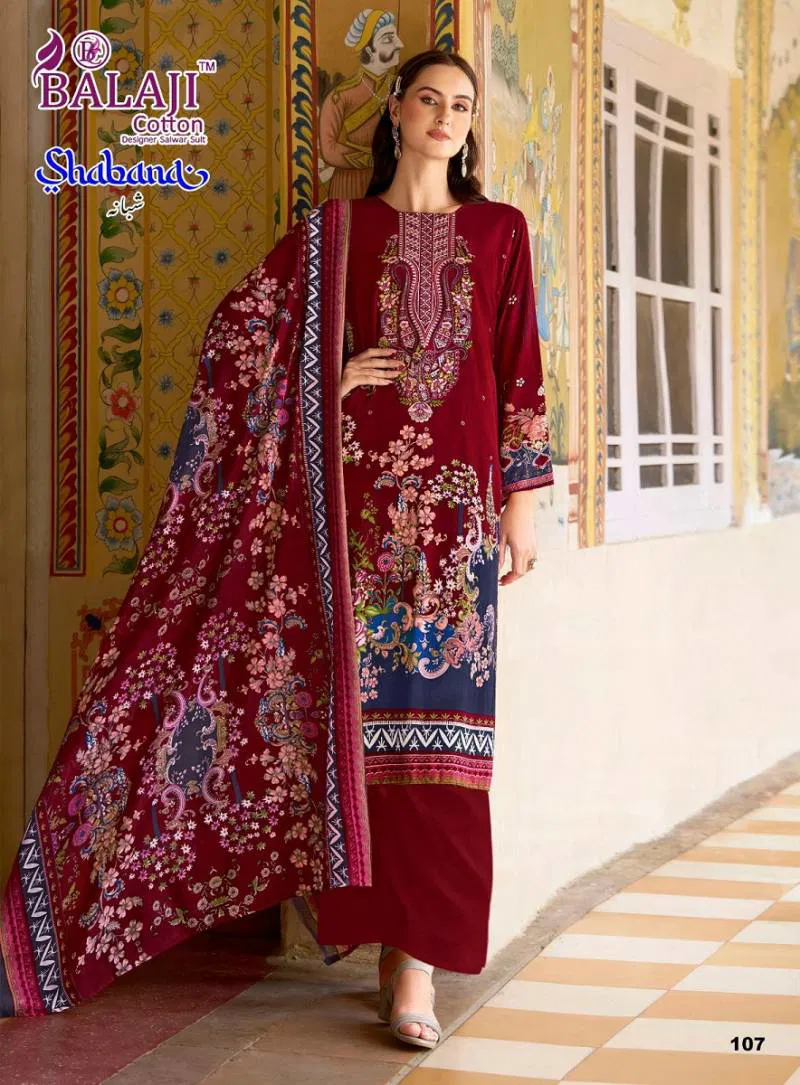 Shabana By Balaji Cotton Printed Karachi Dress Material Exporters In India