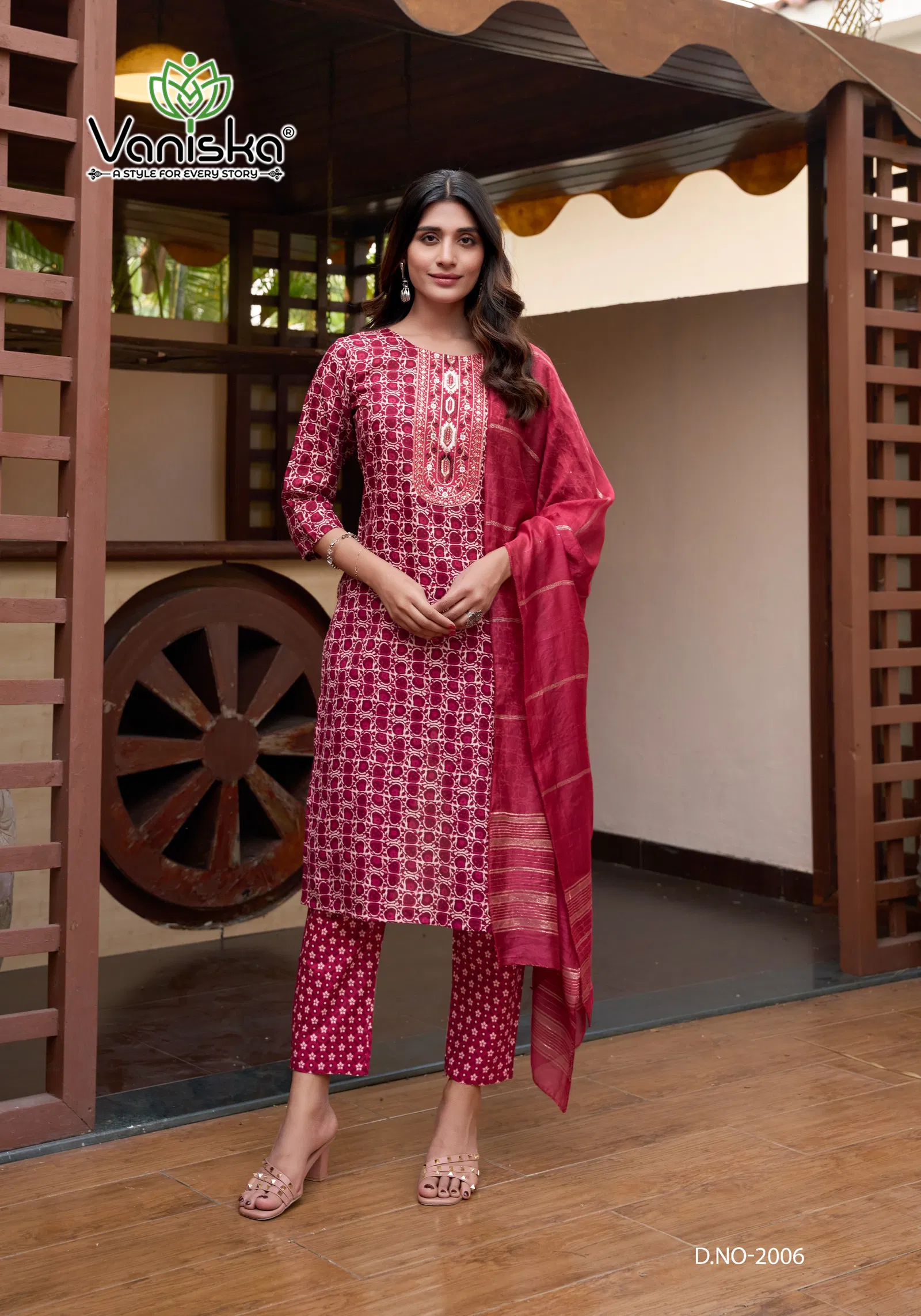 Sunrise Vol 2 By Vaniska Straight Printed Kurti With Bottom Dupatta Orders In India