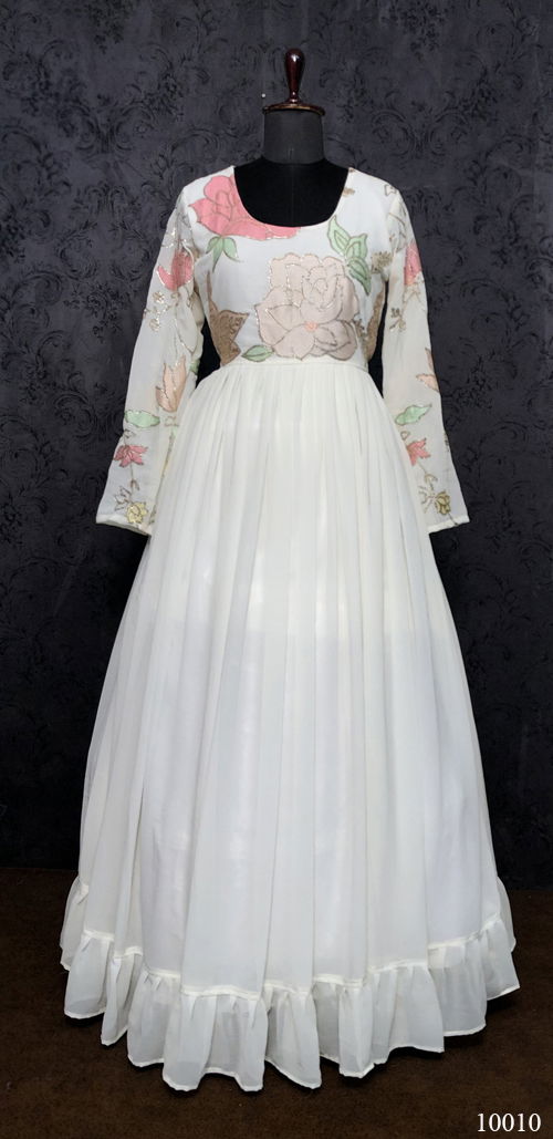Estaa 5 Wedding Wear Georgette Wholesale Gown Collection