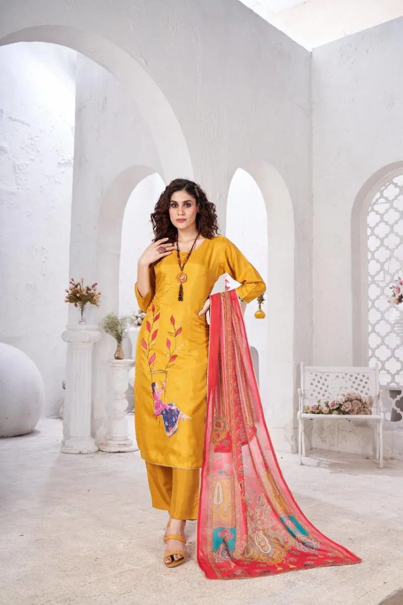 Tanyaa P 395 Maslin Printed Readymade Suits Wholesale In India