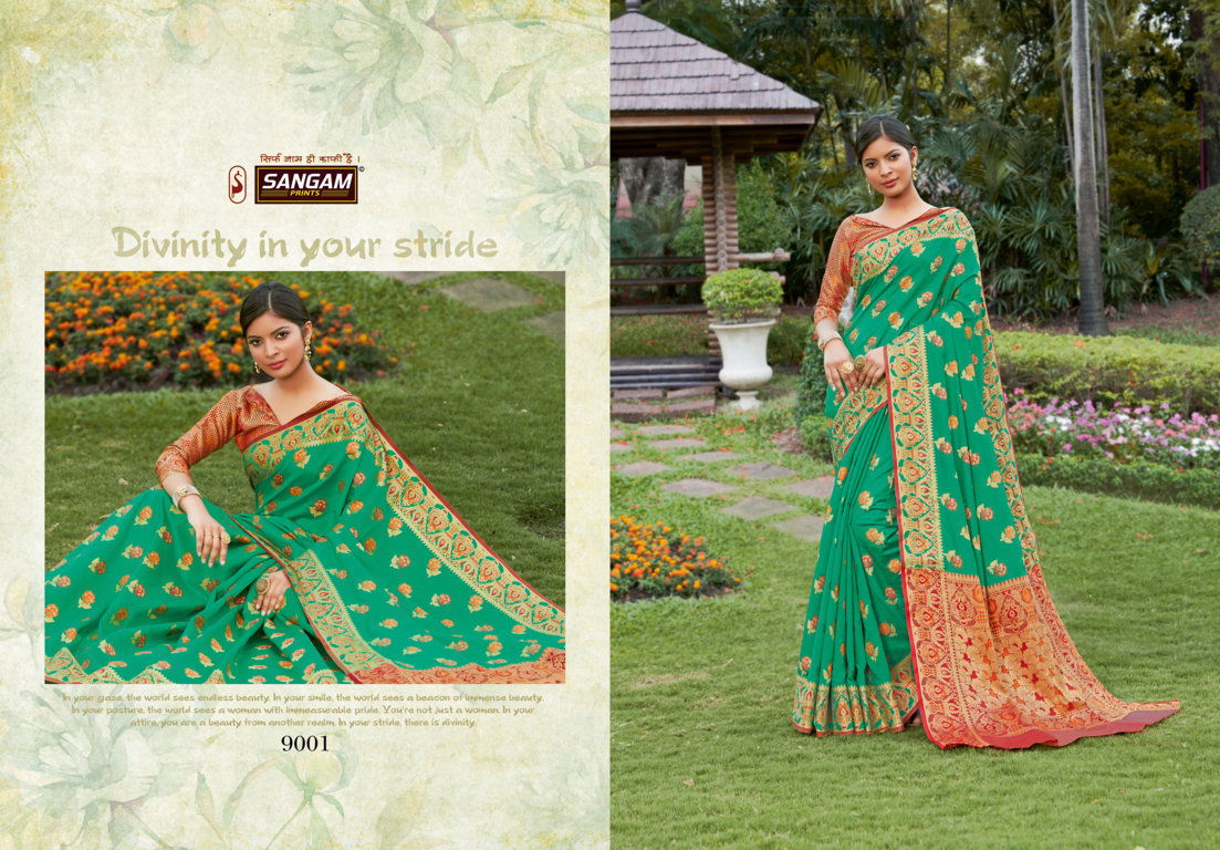 Sangam Kalinaa Silk Latest Fancy Designer Festive Wear Banarasi Silk Sarees Collection
