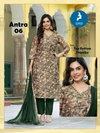 Antra By Kaya Linen Shimmer Online Kurti With Bottom Dupatta Wholesale
