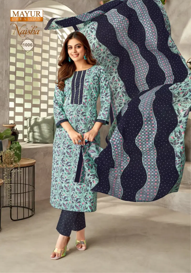 Naisha Vol 1 By Mayur Printed Cotton Dress Material Suppliers In India