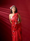 Mg 514 Christmas Special Plain Linen Digital Printed Designer Saree Wholesale Price In Surat