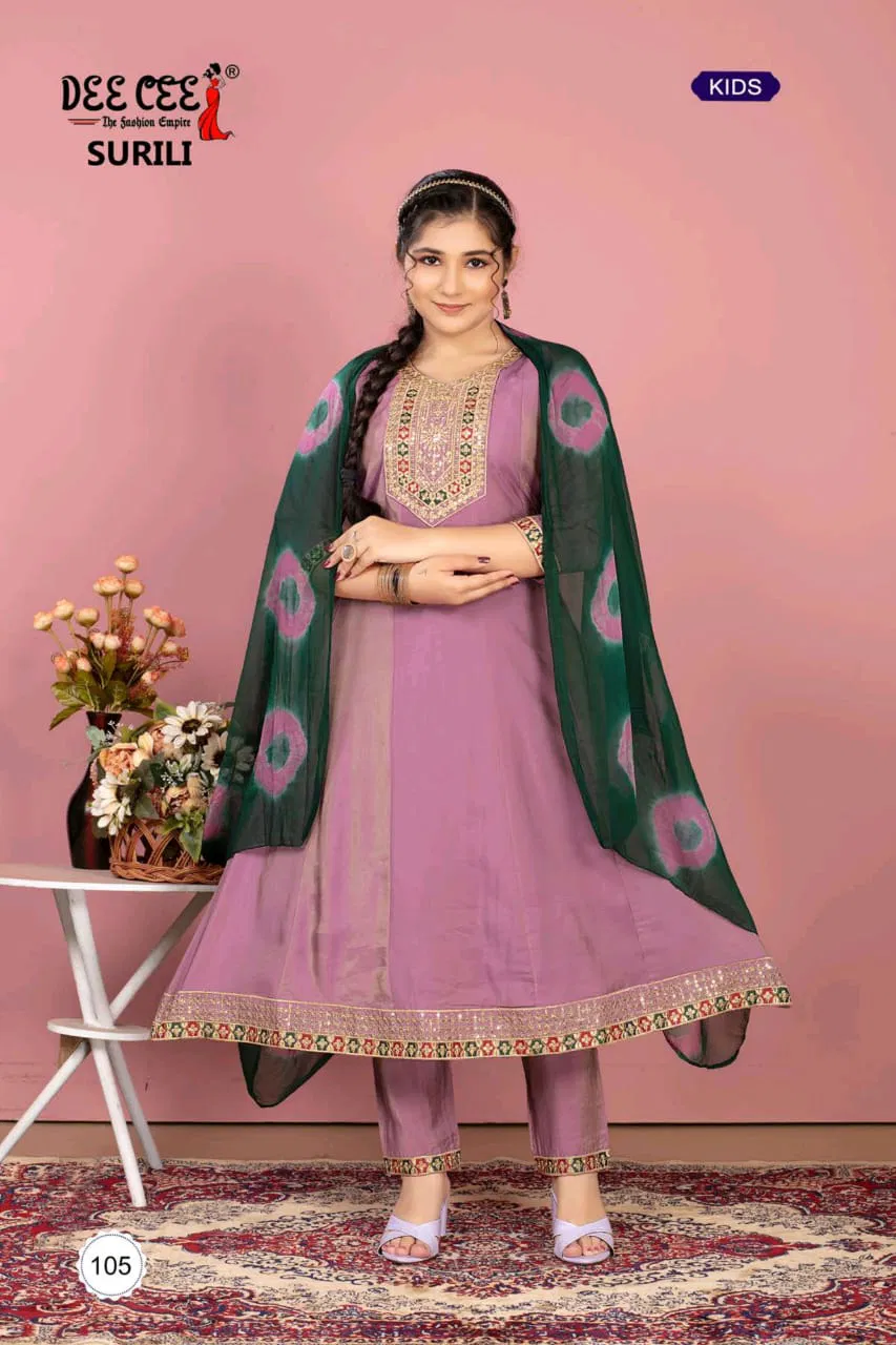 Surili By Deecee Simran Flared Kurti With Bottom Dupatta Wholesale Online