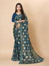 Pan Patta Designer Gold Printed Designer Sarees Wholesale Clothing Suppliers In India