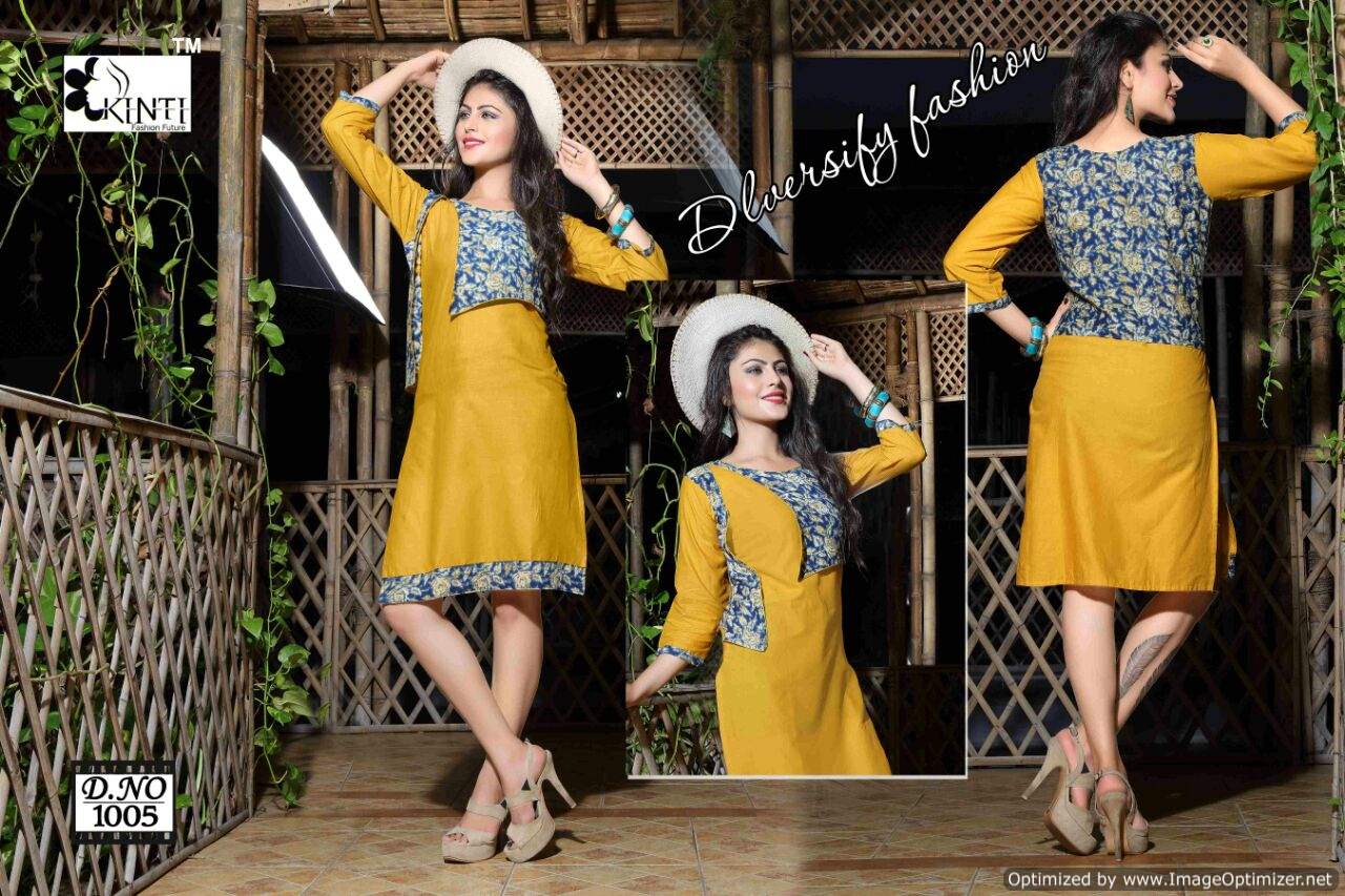 Kinti Kasturi-10 Latest Designer fancy Daily Wear Cotton Jacket Attached Kurtis Collection