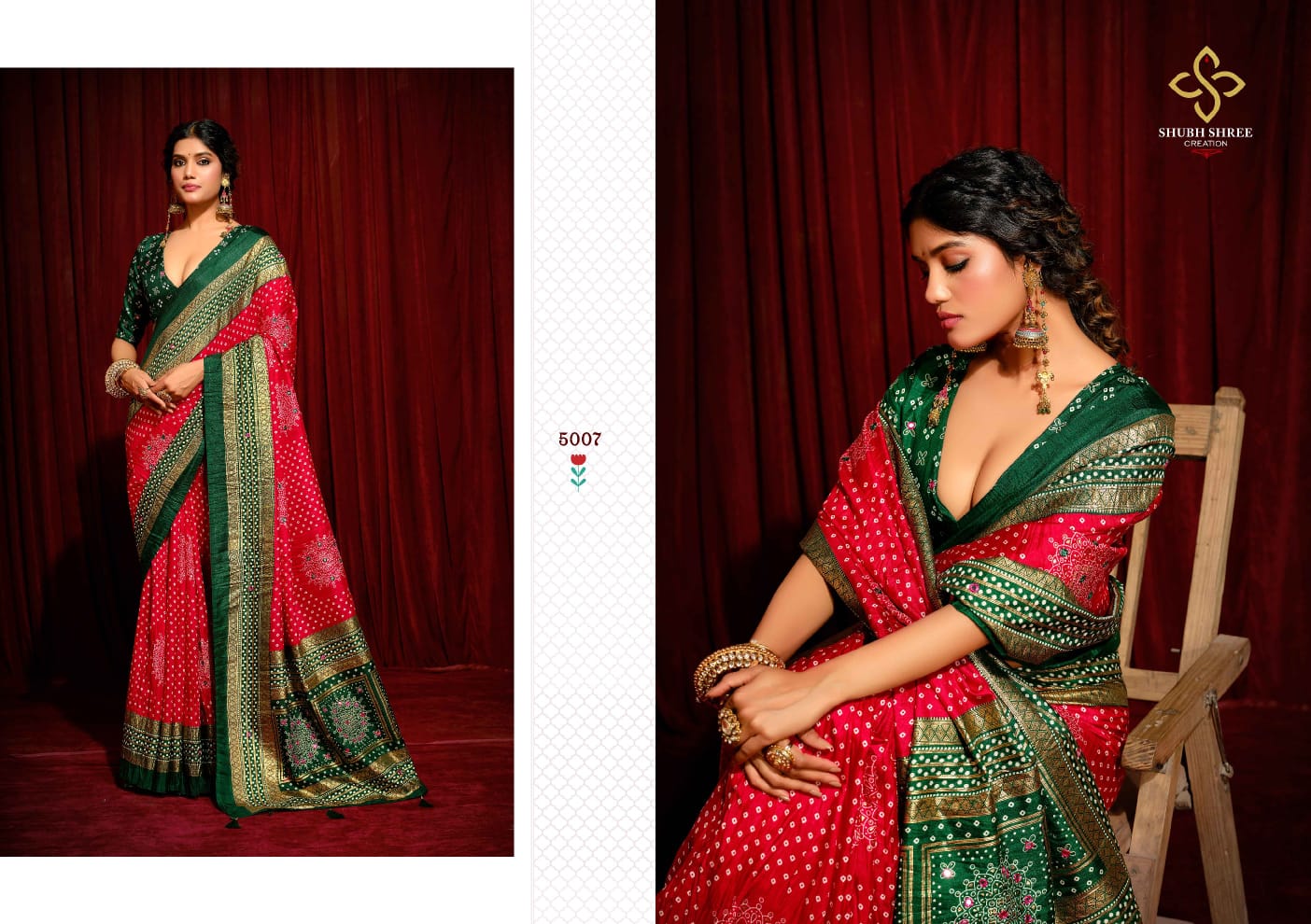 Crush 5 By Shubh Shree Tusser Silk Sarees Wholesale Market In Surat