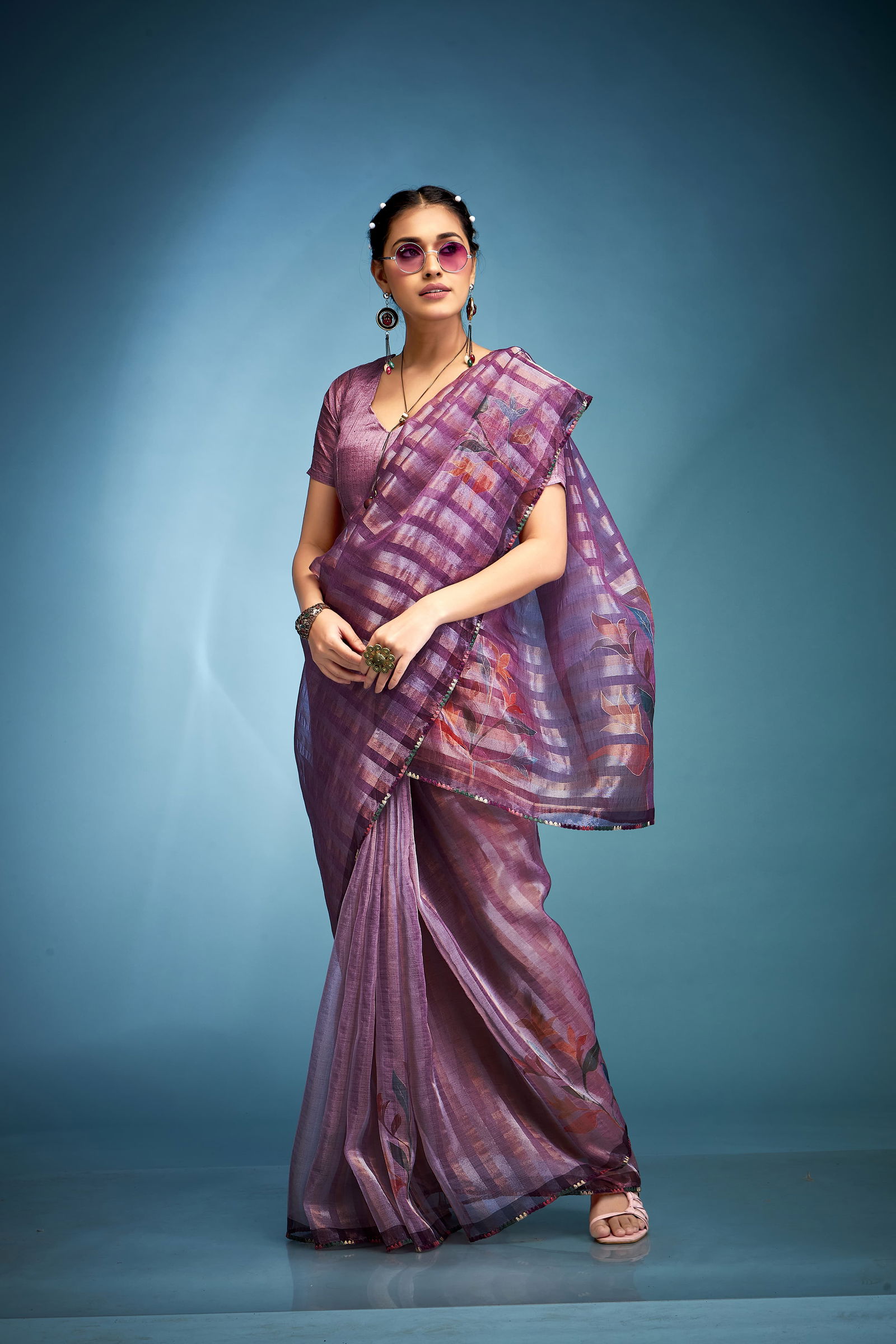 Klanjali By Kala Jamun Tissue Silk Designer Saree Exporters In India